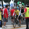 スイム中止　バイクスタート