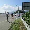 ベイビューホテルに向かう途中　ランコースはここを右折